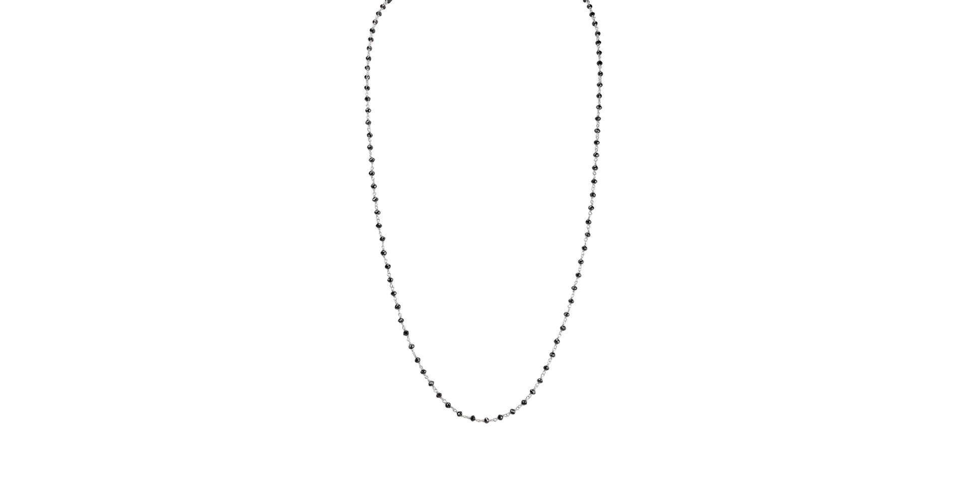 Náhrdelník s čiernymi diamantmi Dark Melody