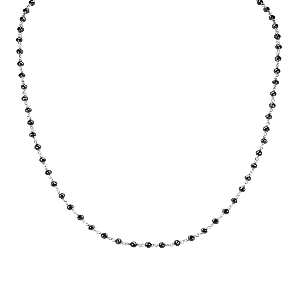 Náhrdelník s čiernymi diamantmi Dark Melody