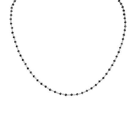 Náhrdelník s čiernymi diamantmi Dark Melody