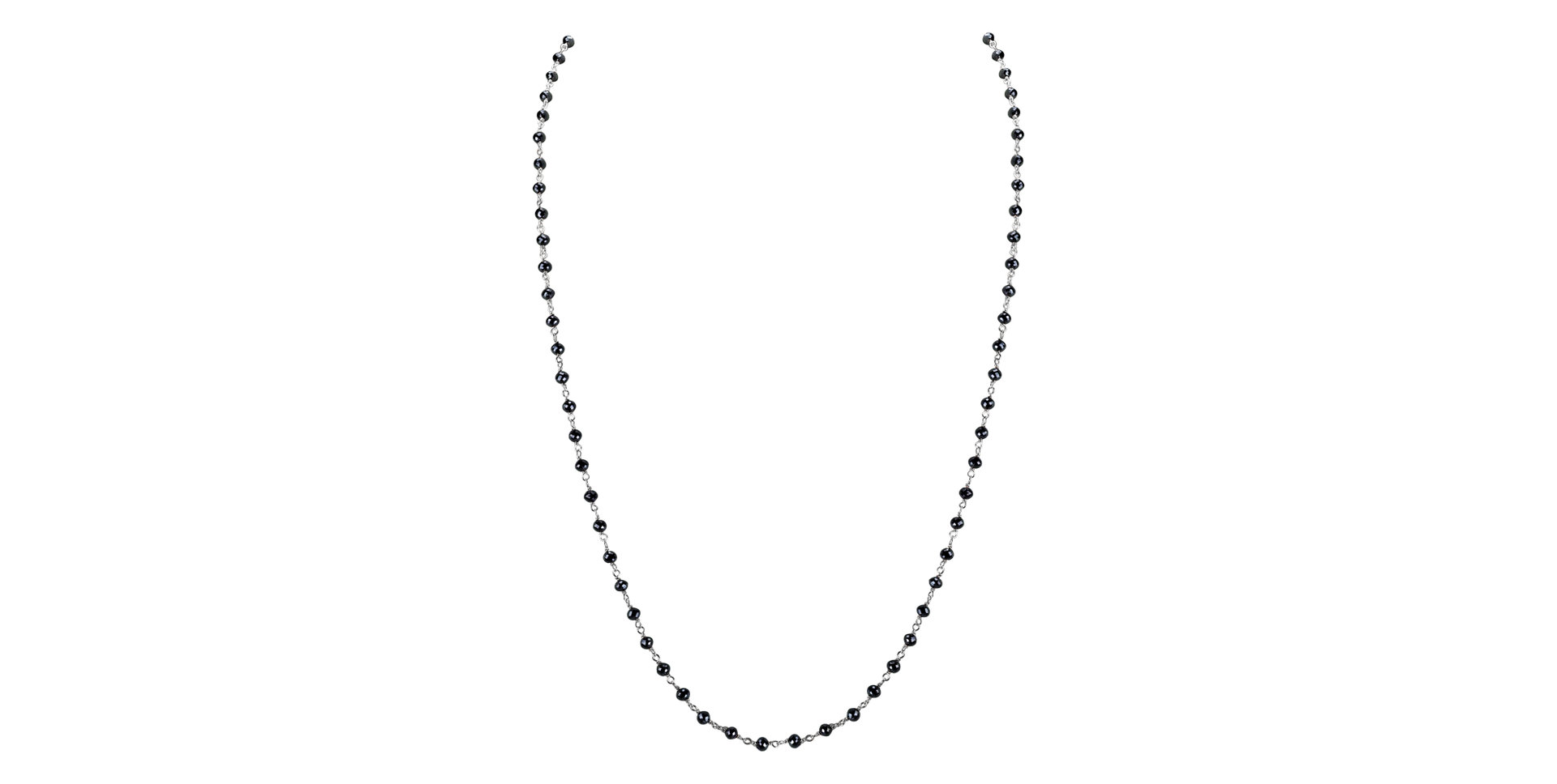 Náhrdelník s čiernymi diamantmi Dark Melody