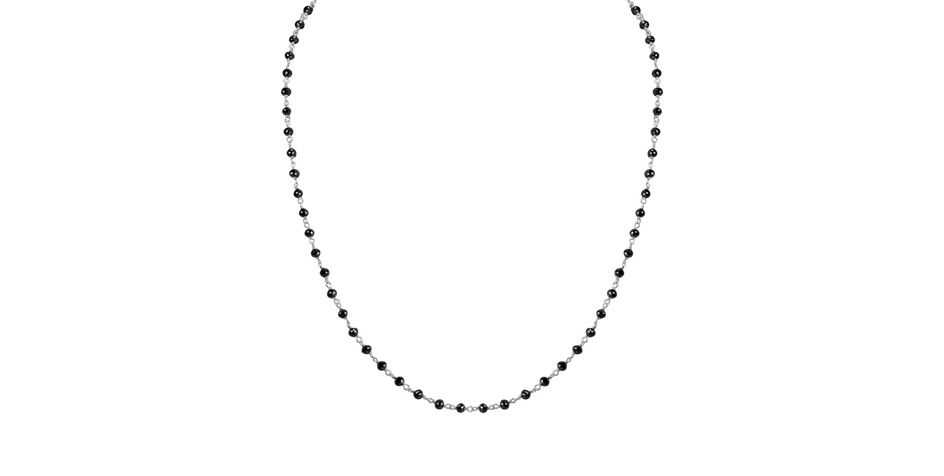 Náhrdelník s čiernymi diamantmi Dark Melody