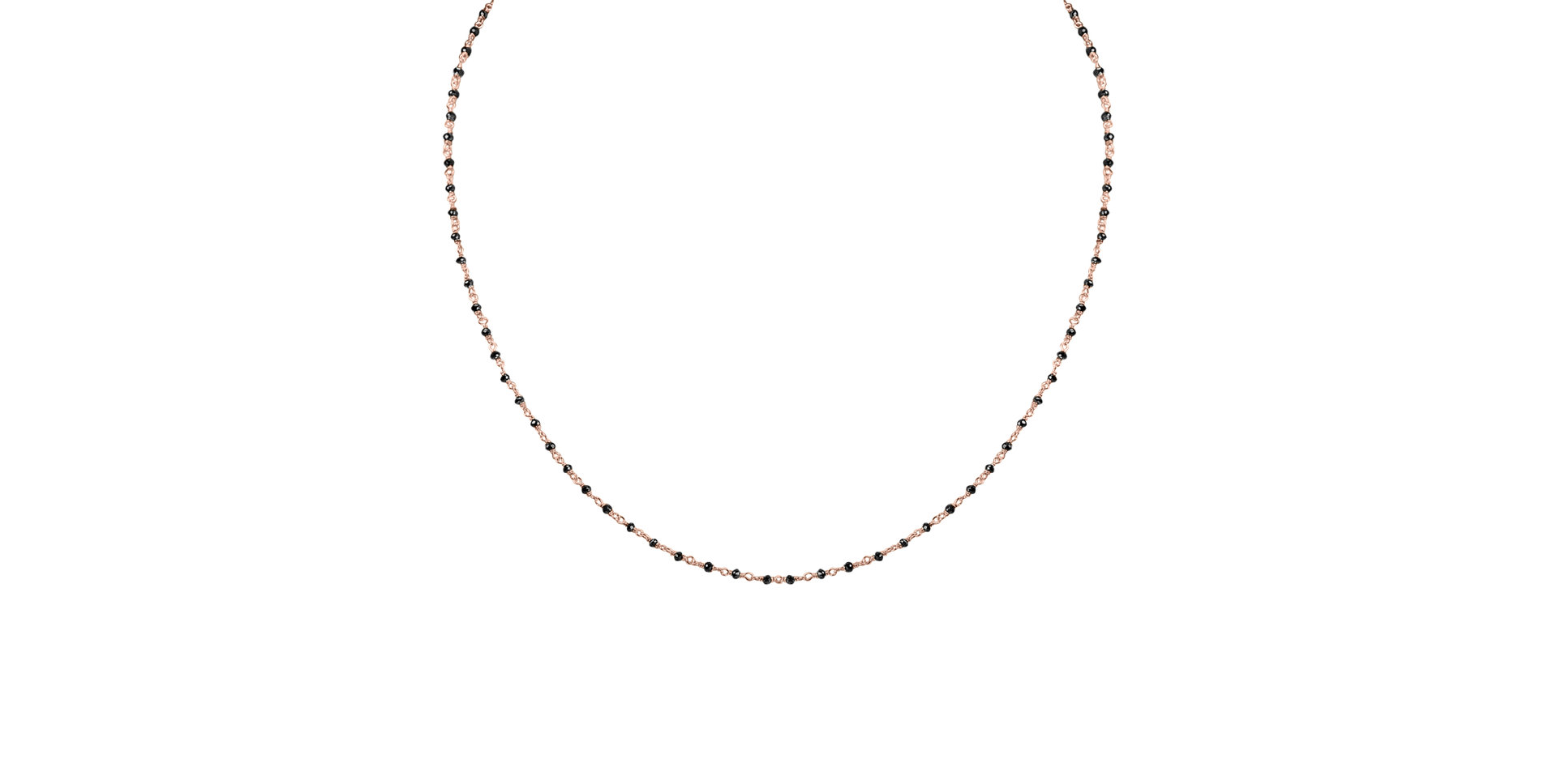 Náhrdelník s čiernymi diamantmi Dark Melody