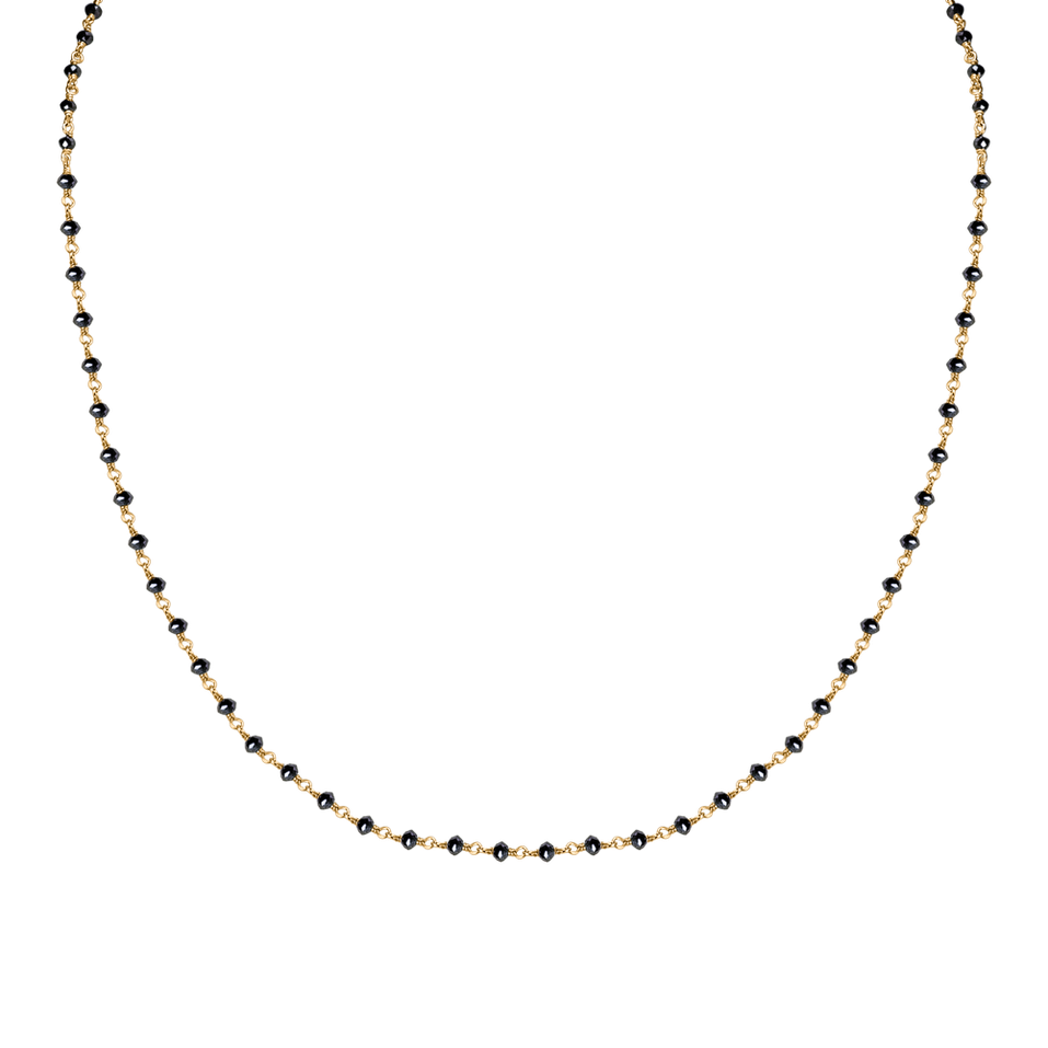 Náhrdelník s čiernymi diamantmi Dark Melody