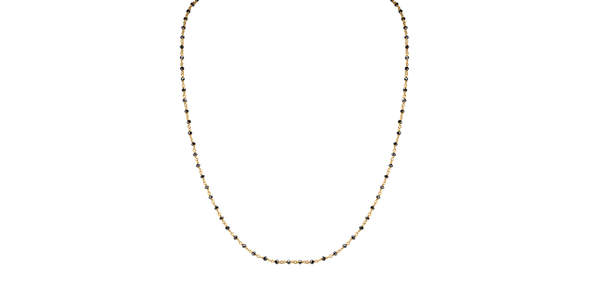 Náhrdelník s čiernymi diamantmi Dark Melody