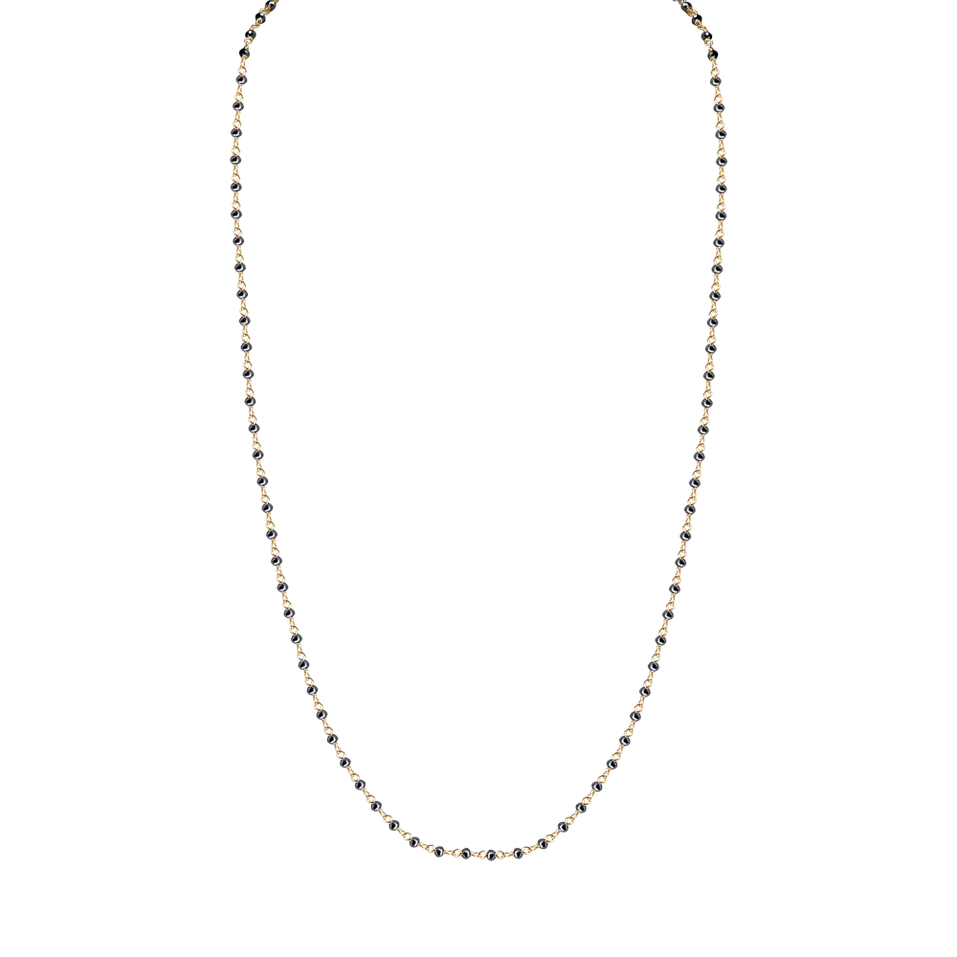 Náhrdelník s čiernymi diamantmi Dark Melody