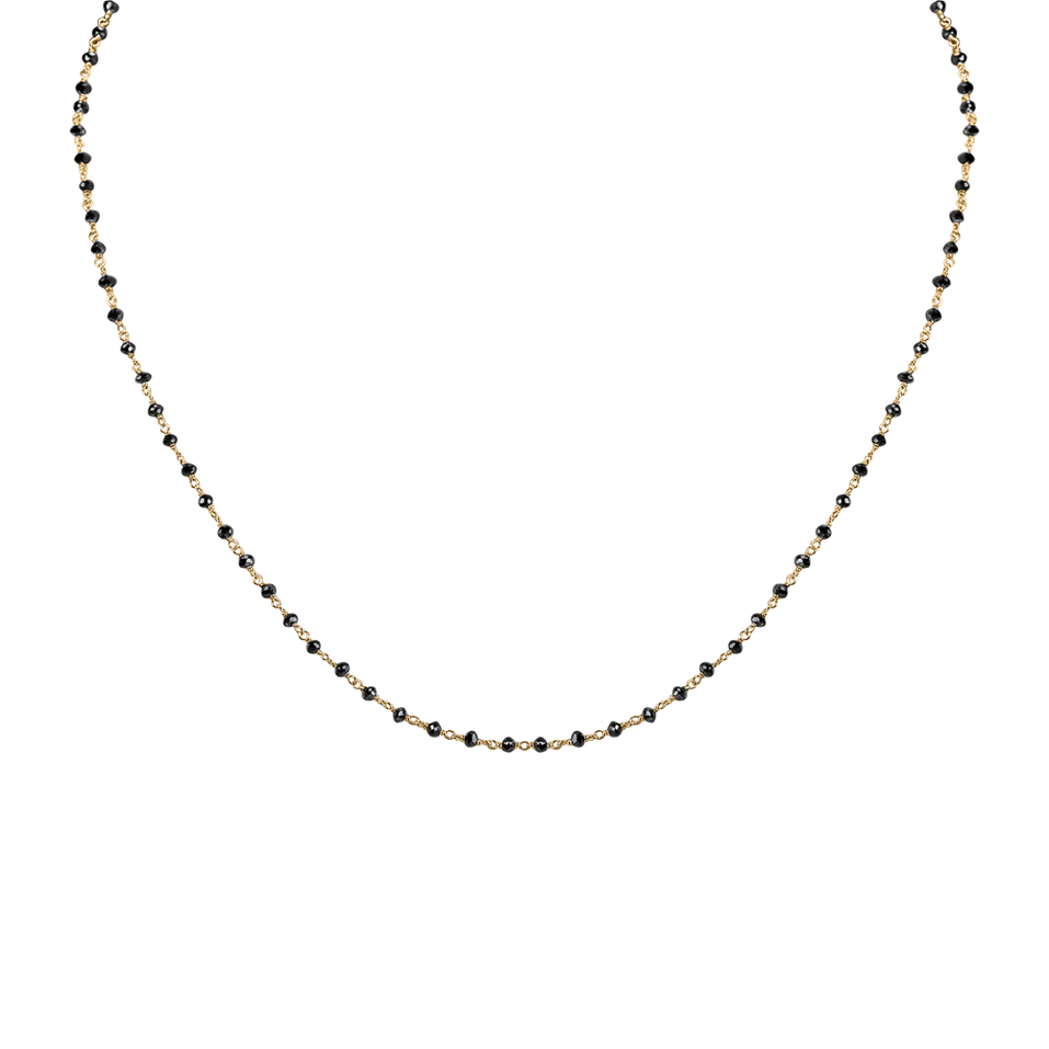 Náhrdelník s čiernymi diamantmi Dark Melody