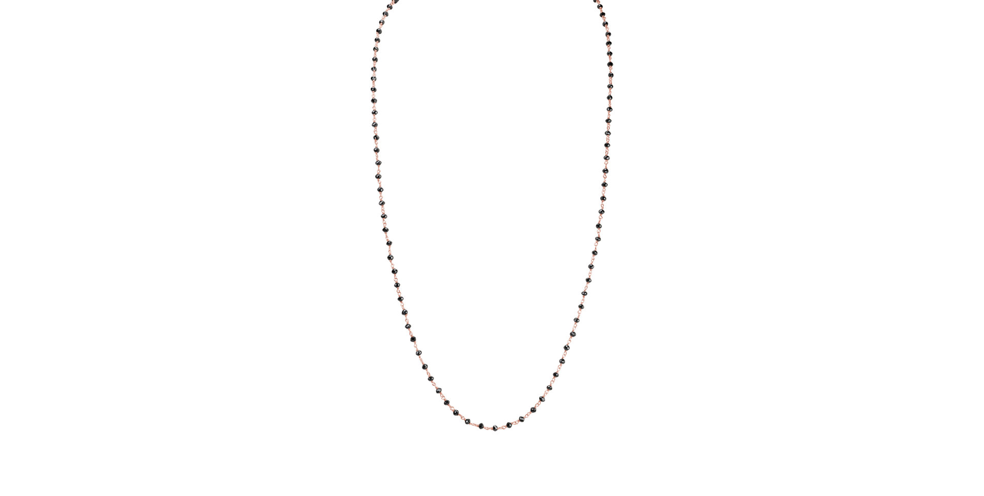 Náhrdelník s čiernymi diamantmi Dark Melody