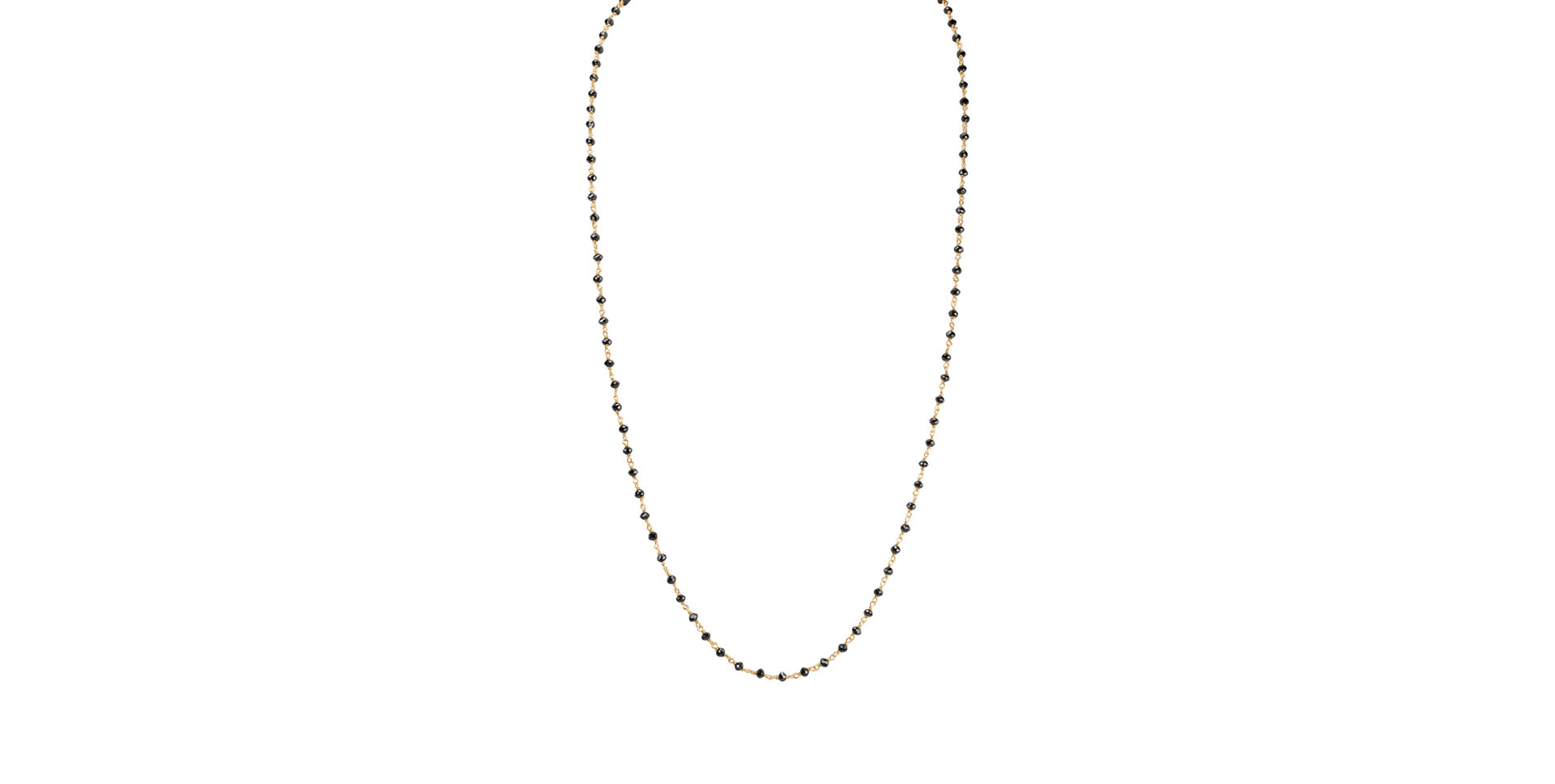 Náhrdelník s čiernymi diamantmi Dark Melody