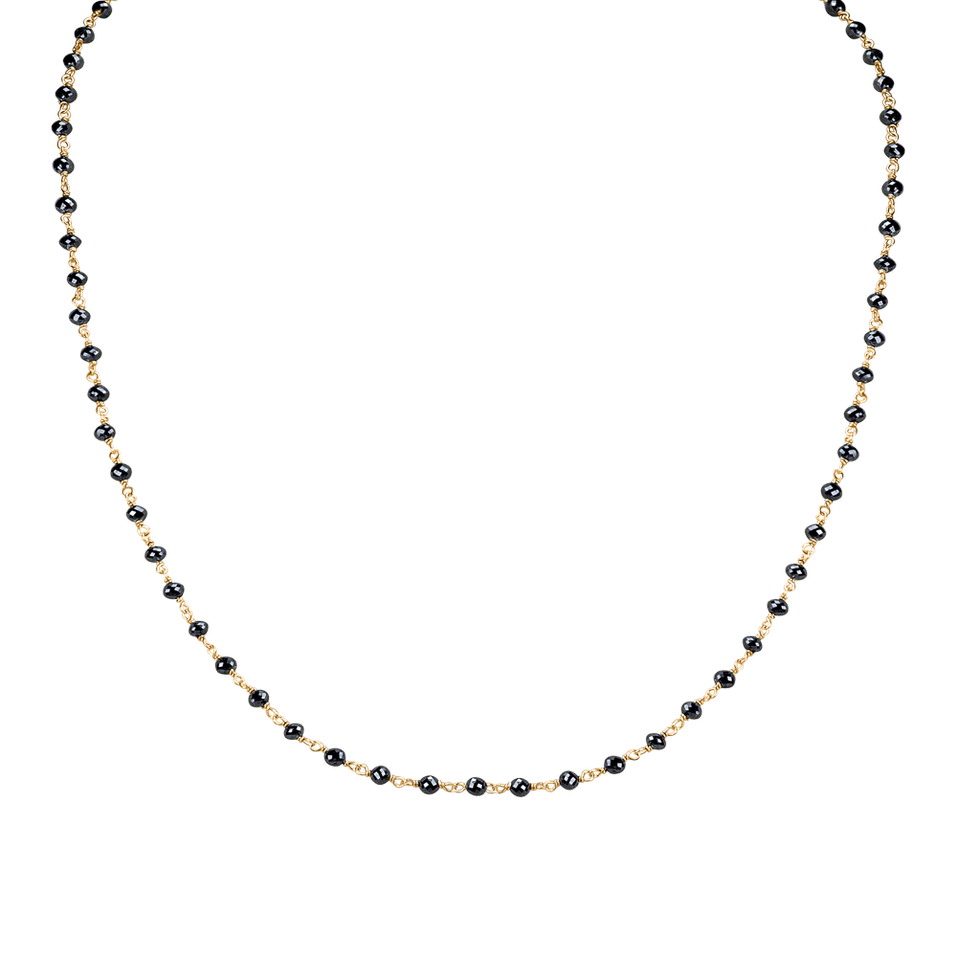 Náhrdelník s čiernymi diamantmi Dark Melody
