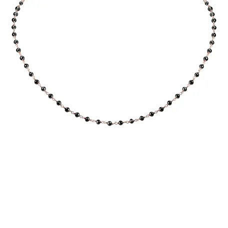 Náhrdelník s čiernymi diamantmi Dark Melody
