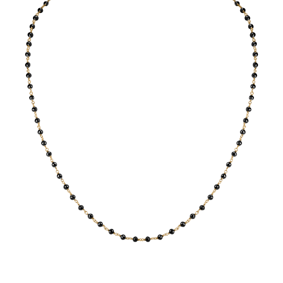 Náhrdelník s čiernymi diamantmi Dark Melody