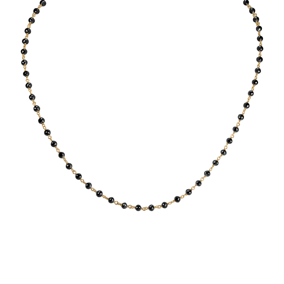 Náhrdelník s čiernymi diamantmi Dark Melody