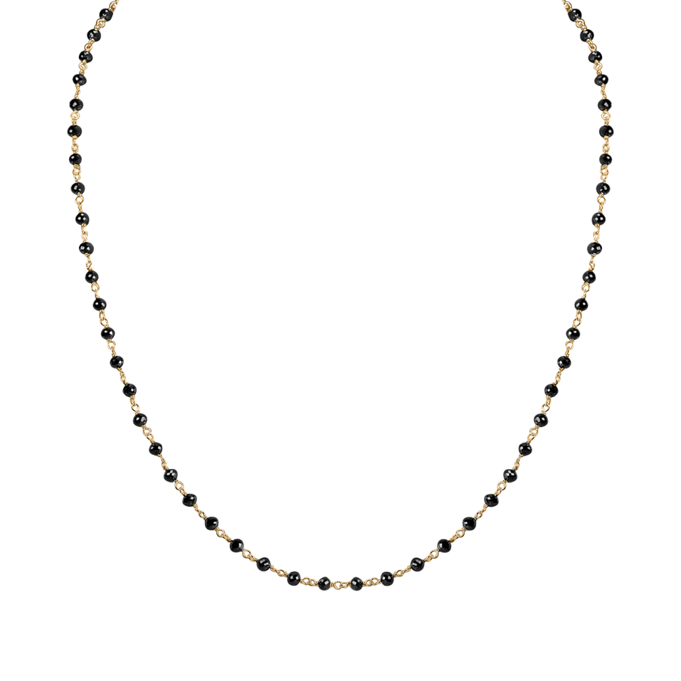 Náhrdelník s čiernymi diamantmi Dark Melody