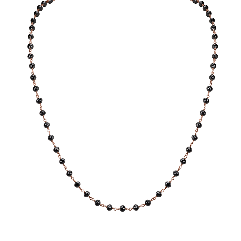 Náhrdelník s čiernymi diamantmi Dark Melody