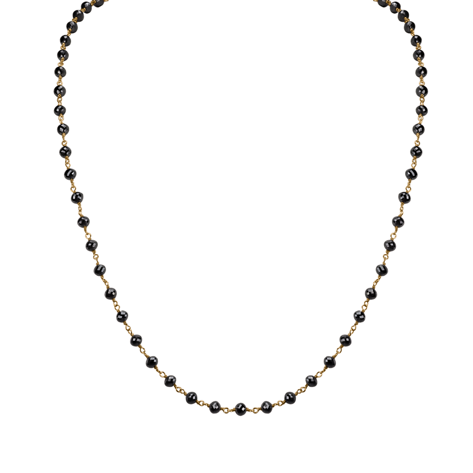 Náhrdelník s čiernymi diamantmi Dark Melody