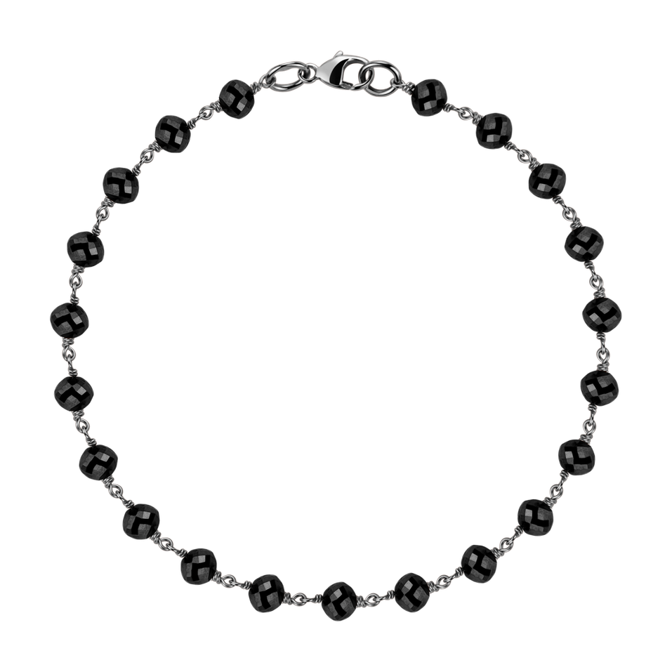 Náramok s čiernymi diamantmi Dark Melody