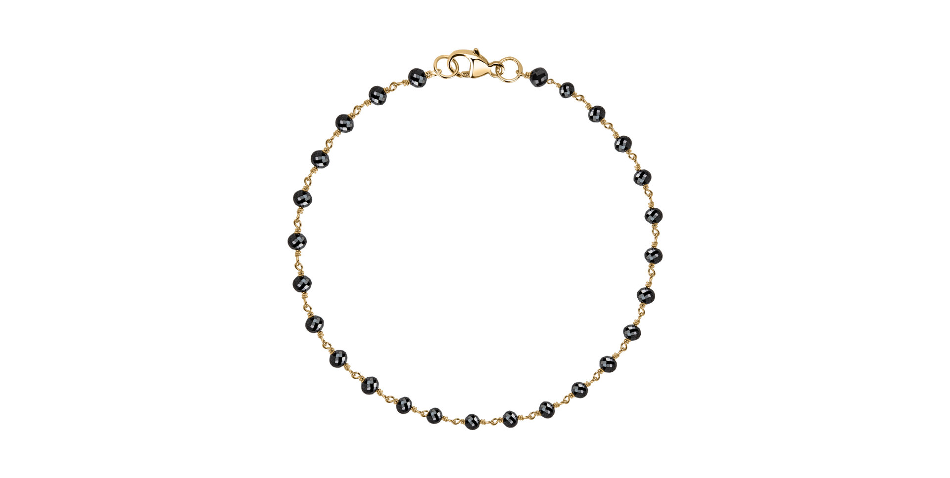 Náramok s čiernymi diamantmi Dark Melody