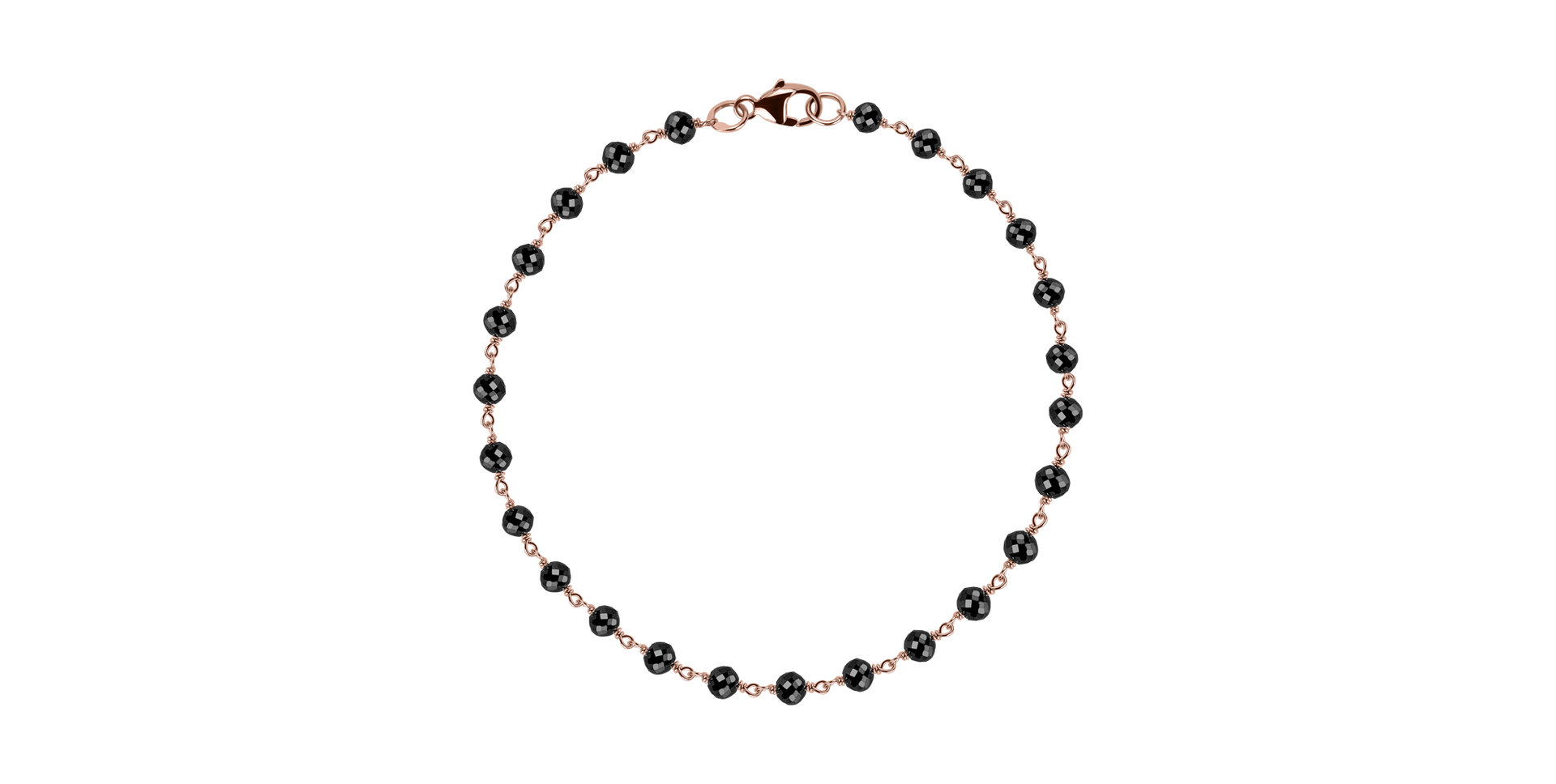 Náramok s čiernymi diamantmi Dark Melody