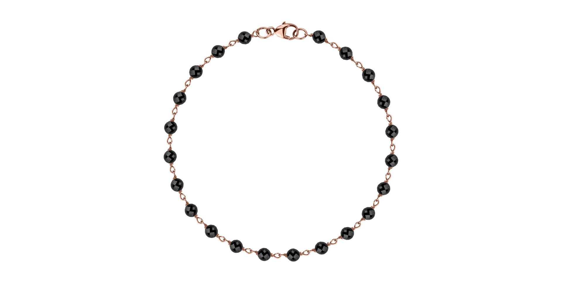 Náramok s čiernymi diamantmi Dark Melody