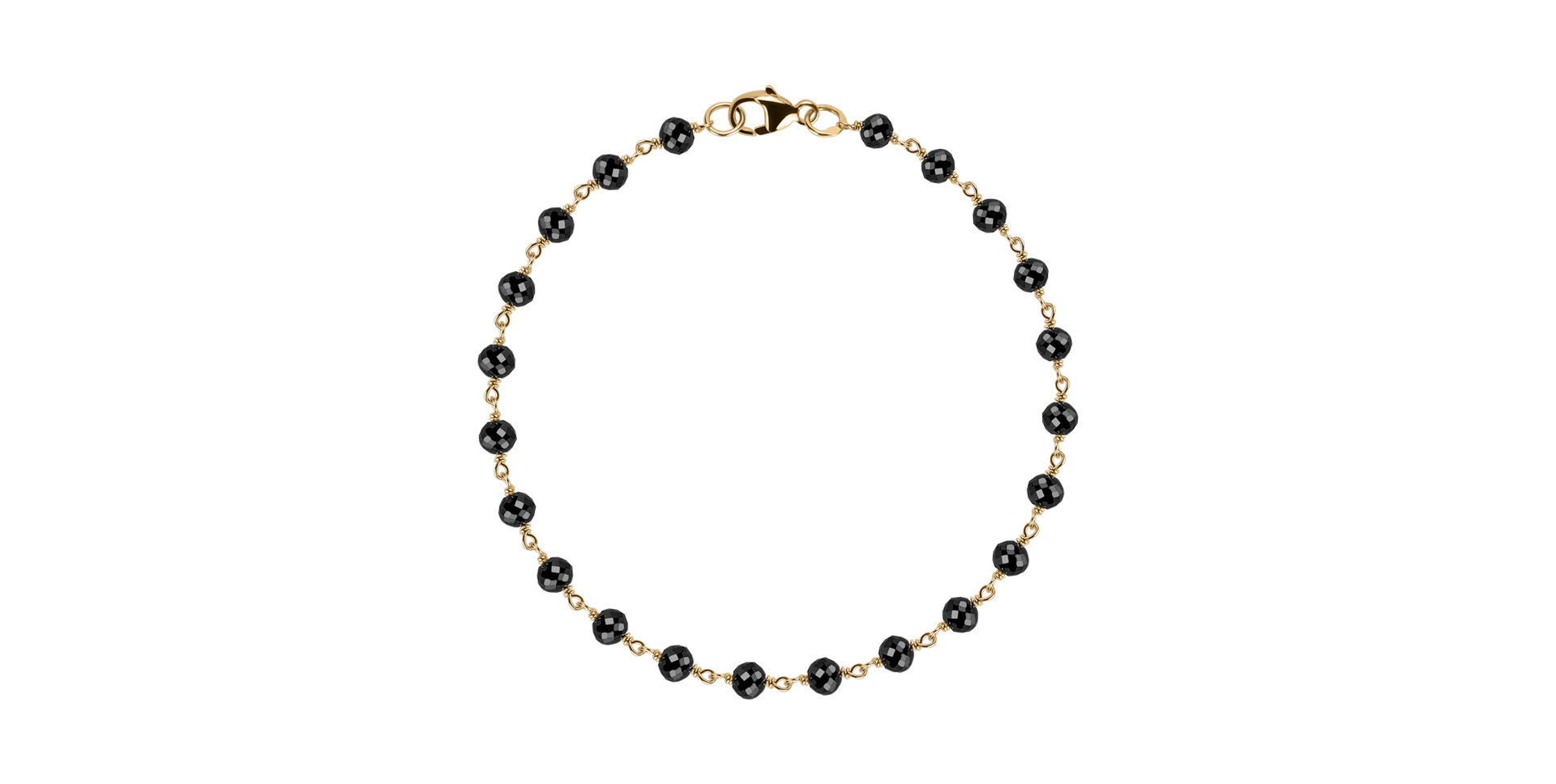 Náramok s čiernymi diamantmi Dark Melody