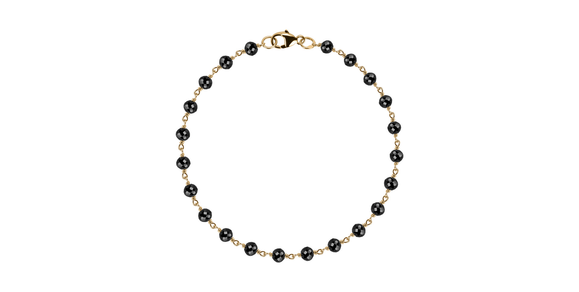 Náramok s čiernymi diamantmi Dark Melody