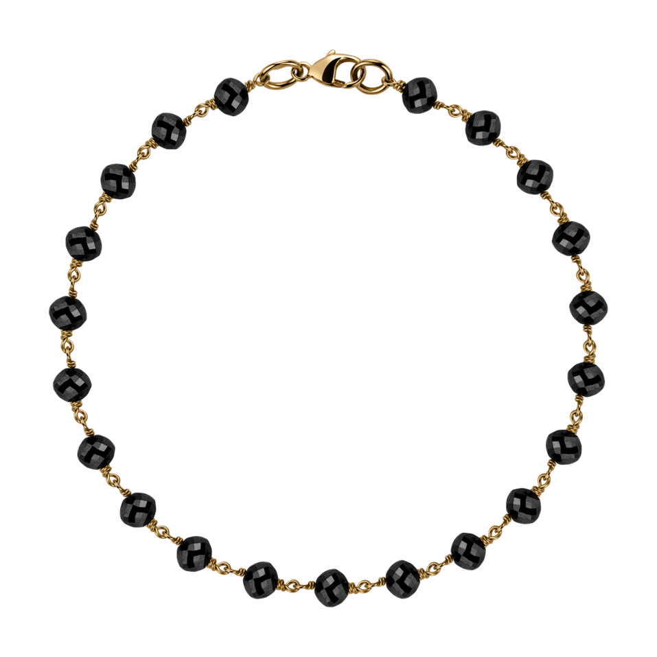 Náramok s čiernymi diamantmi Dark Melody