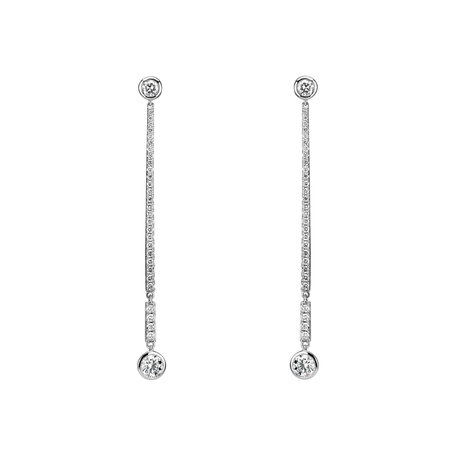 Náušnice s diamantmi Luxury Line