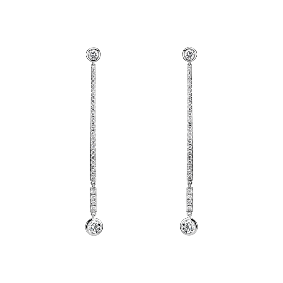 Náušnice s diamantmi Luxury Line