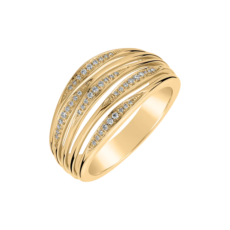 Prsteň s diamantmi Mellow Sparkle