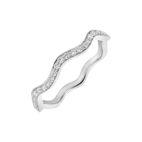 Prsteň s diamantmi Wavy Adventure