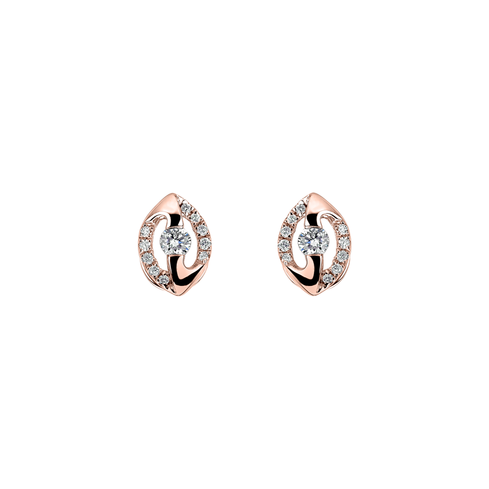 Náušnice s diamantmi Shiny Eye