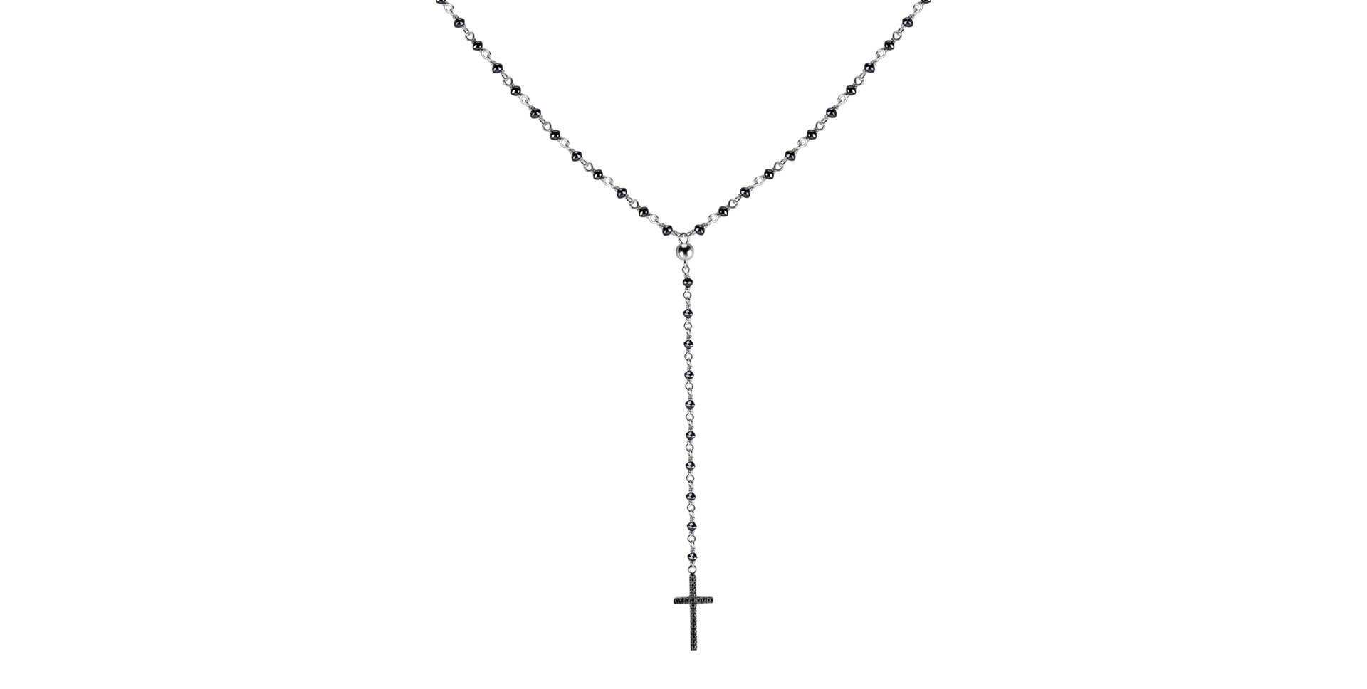 Náhrdelník s čiernymi diamantmi Paradise Drop