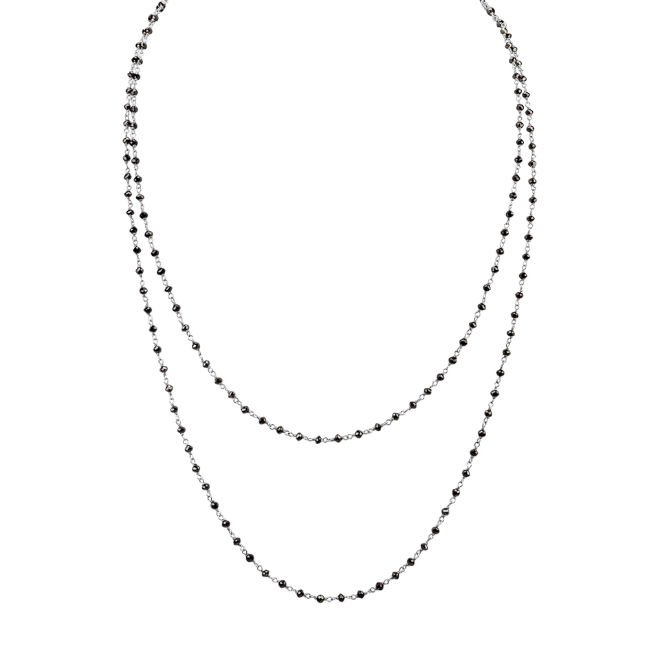 Náhrdelník s čiernymi diamantmi Dark Melody