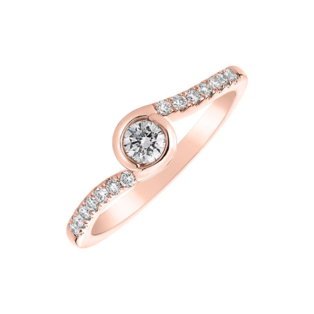 Prsteň s diamantmi Love Twist