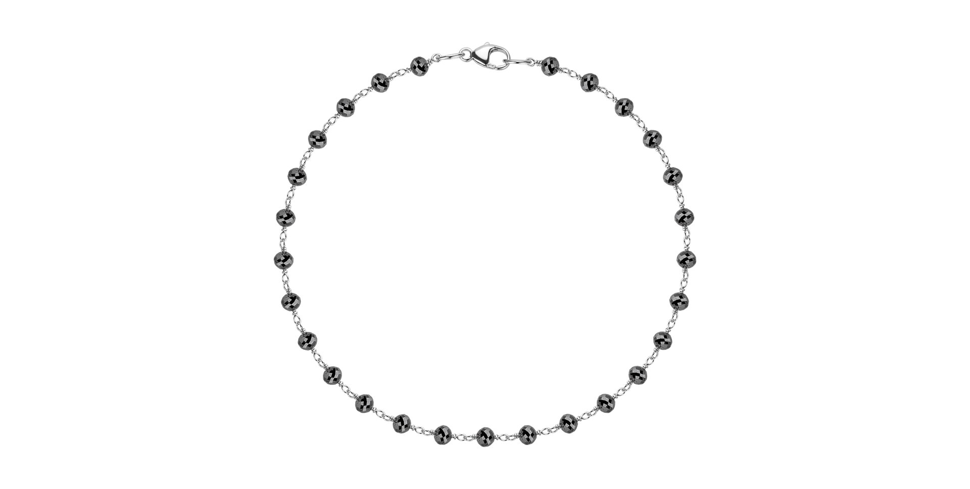 Náramok s čiernymi diamantmi Dark Melody