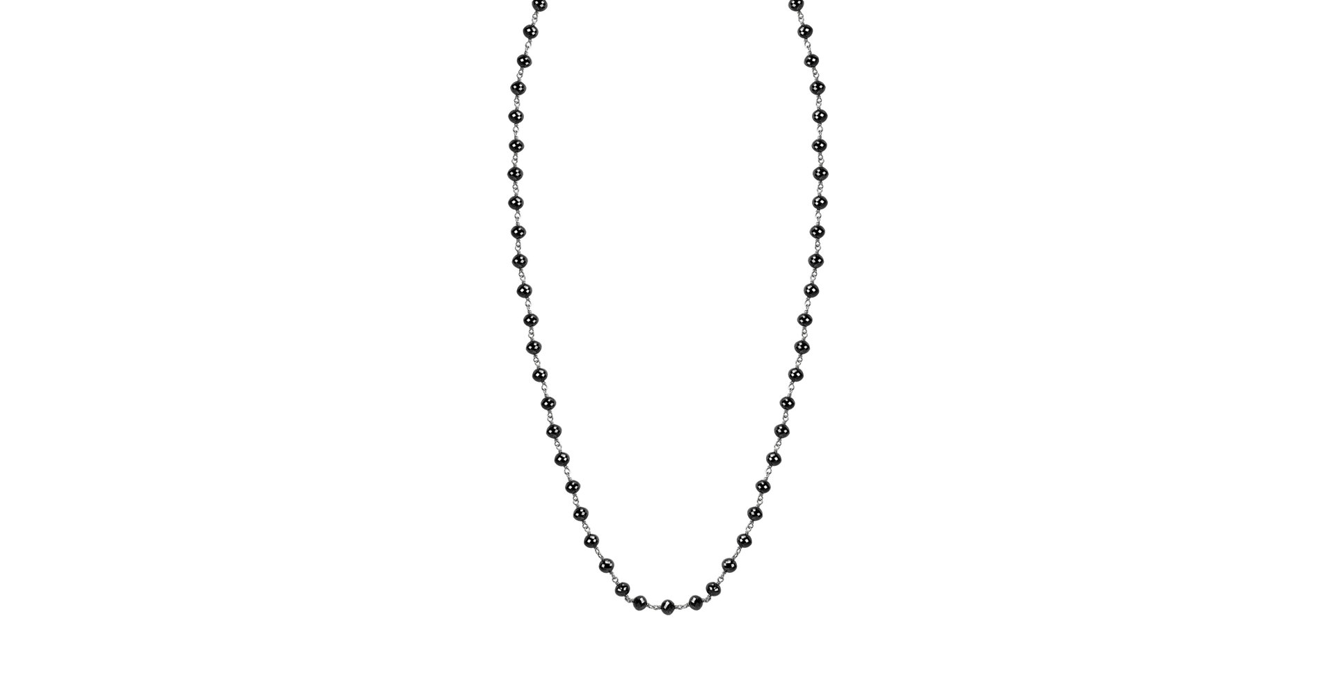 Náhrdelník s čiernymi diamantmi Dark Melody