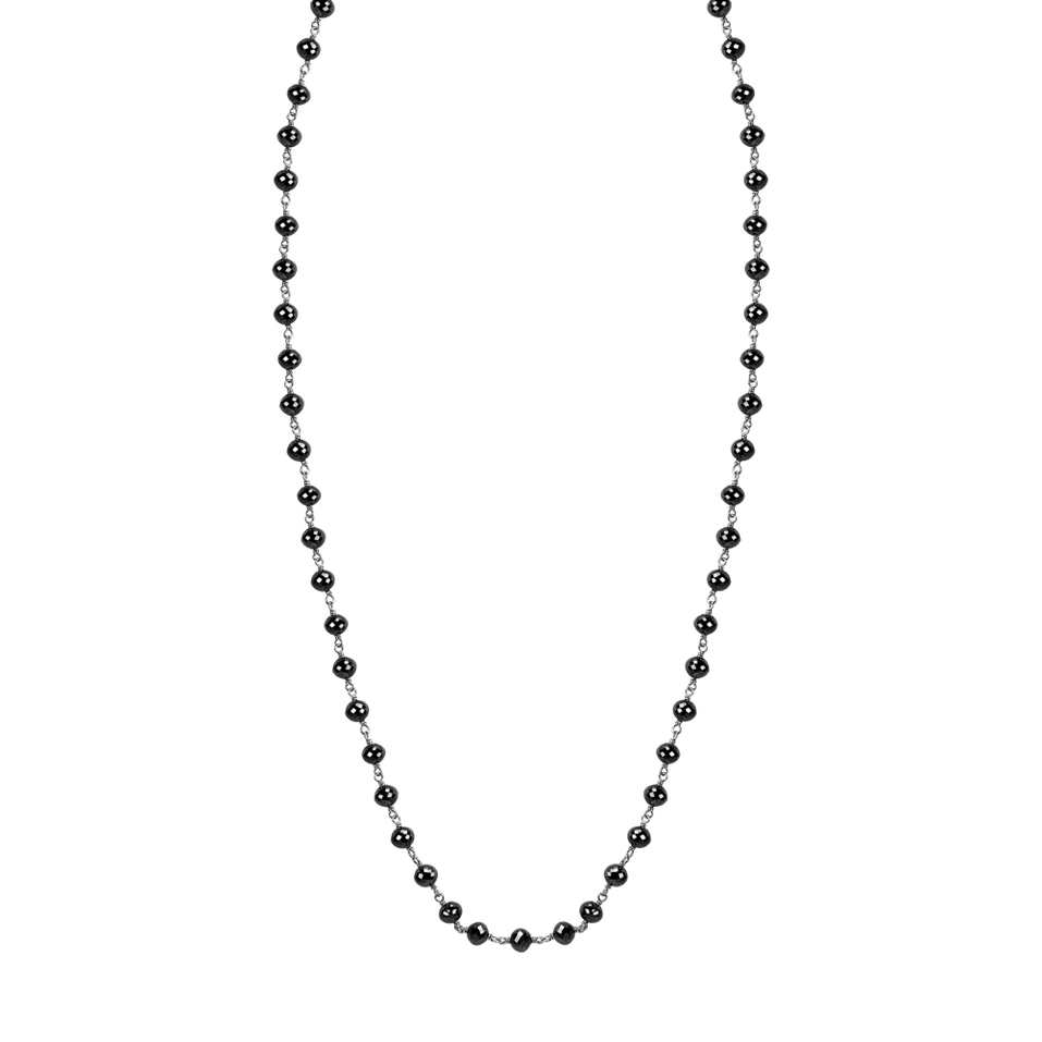 Náhrdelník s čiernymi diamantmi Dark Melody