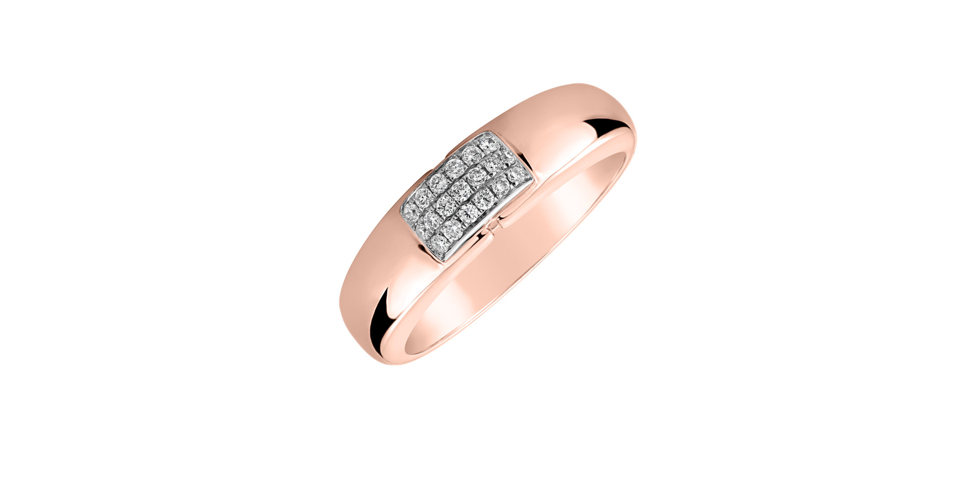 Prsteň s diamantmi Princess Touch