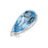 Prsteň s topásom a diamantmi Heavenly Tear2