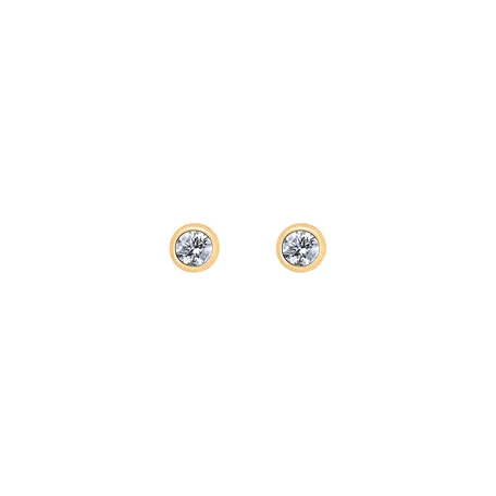 Náušnice s diamantom Shiny Dots