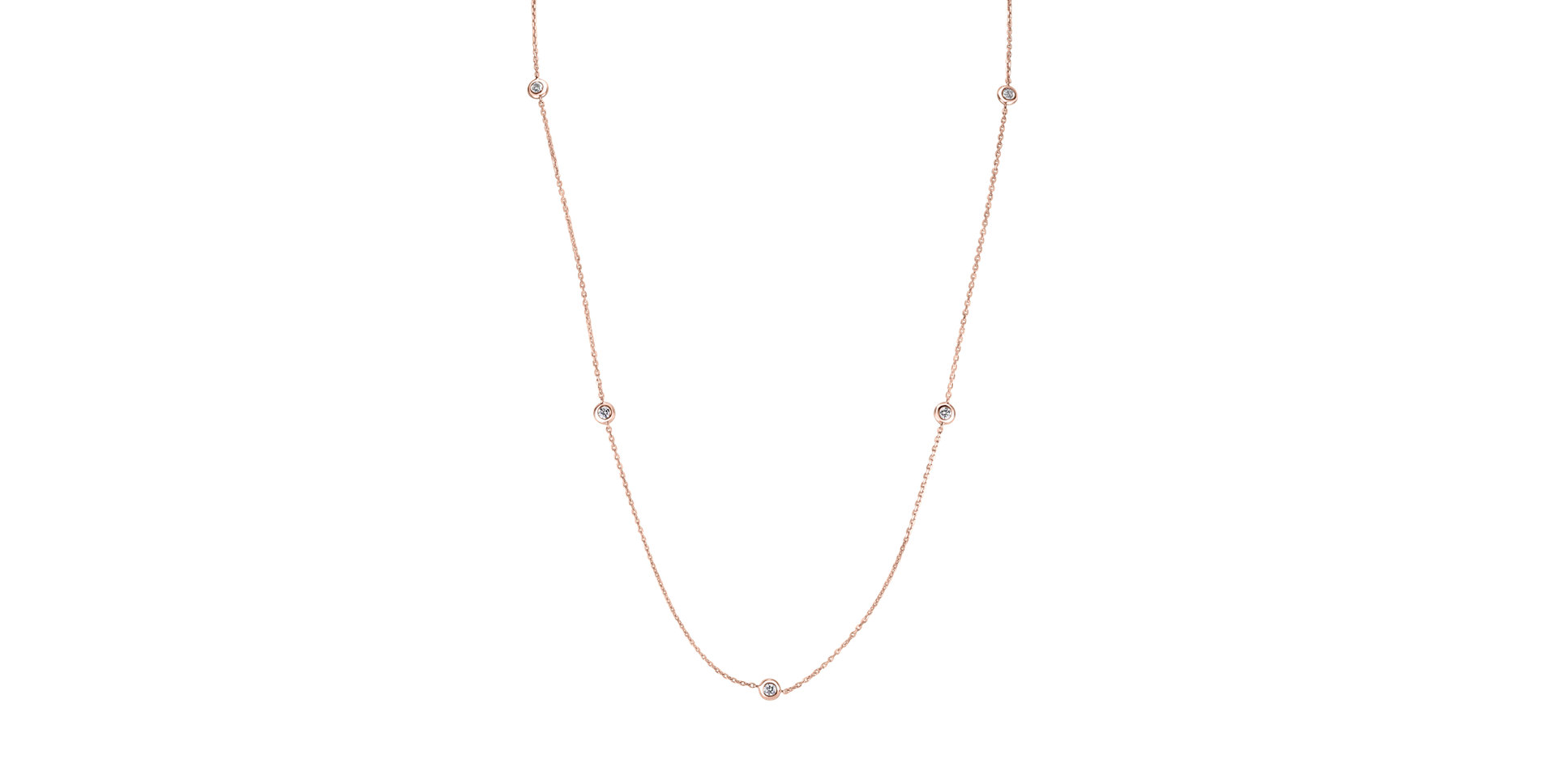 Náhrdelník s diamantmi Sparkling Dots