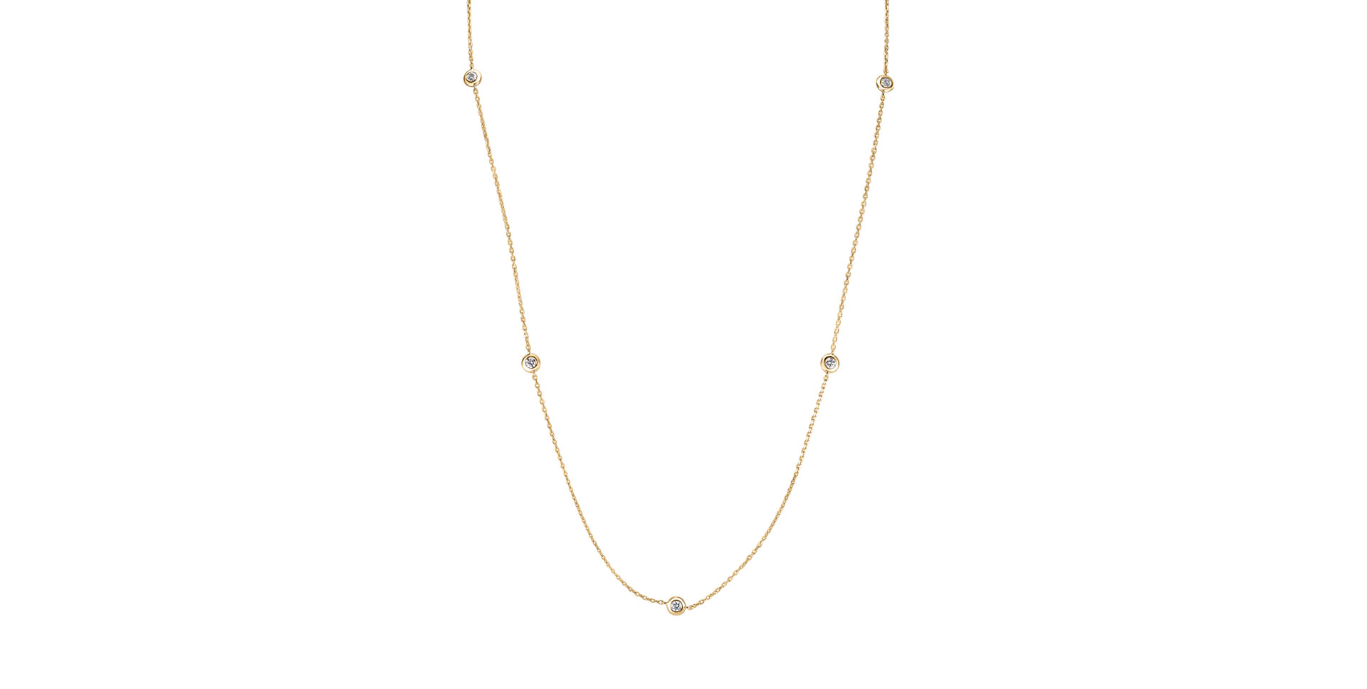 Náhrdelník s diamantmi Sparkling Dots