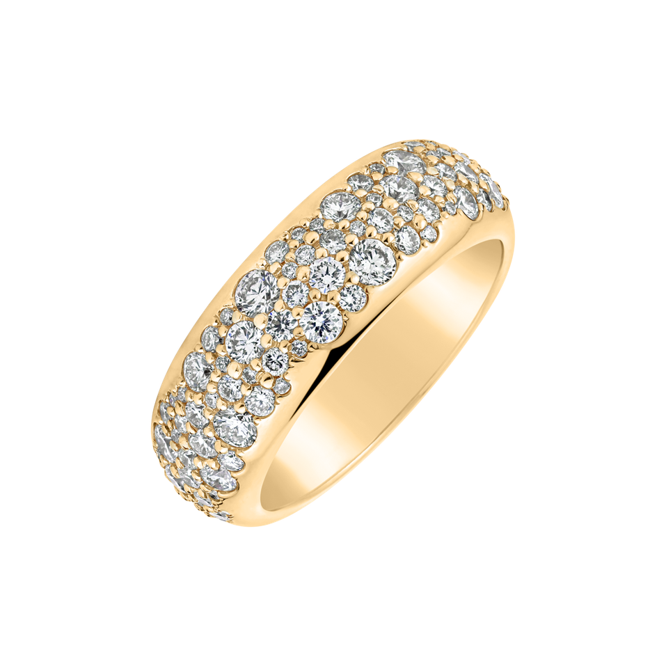 Prsteň s diamantmi Sparkling Galaxy