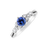 Prsteň s tanzanitom a diamantmi Isil2