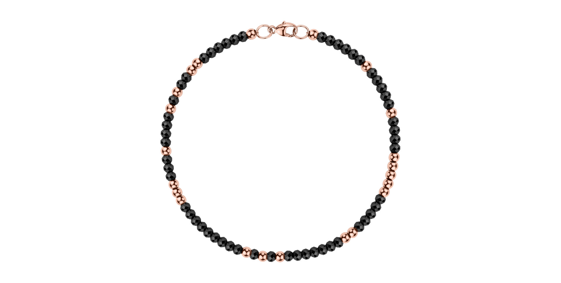 Náramok s čiernymi diamantmi Marbles Mood