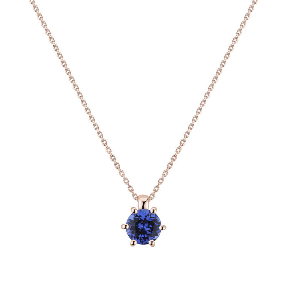 Náhrdelník s tanzanitom Eternal Drop
