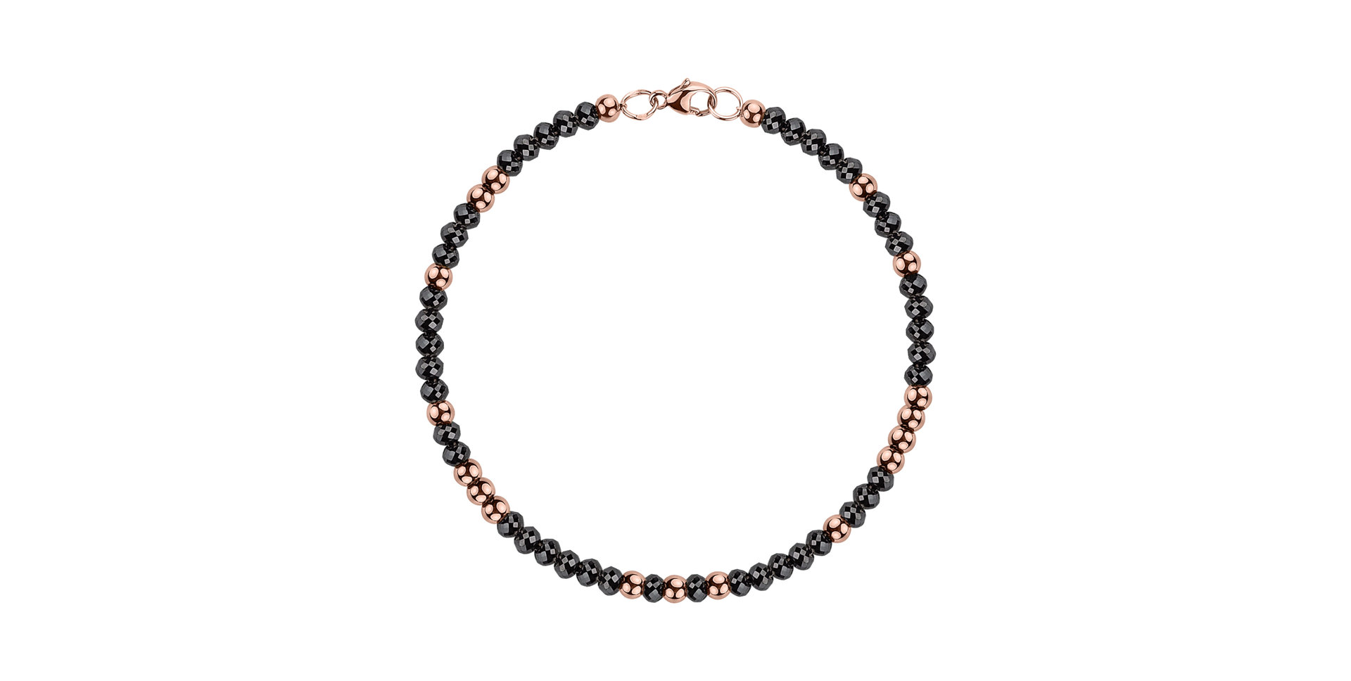 Náramok s čiernymi diamantmi Marbles Mood