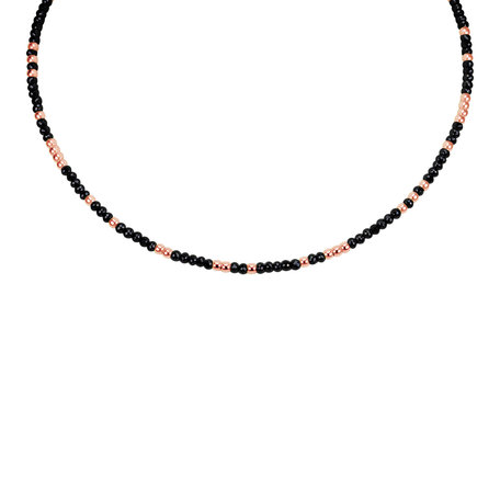Náhrdelník s čiernymi diamantmi Night Chain