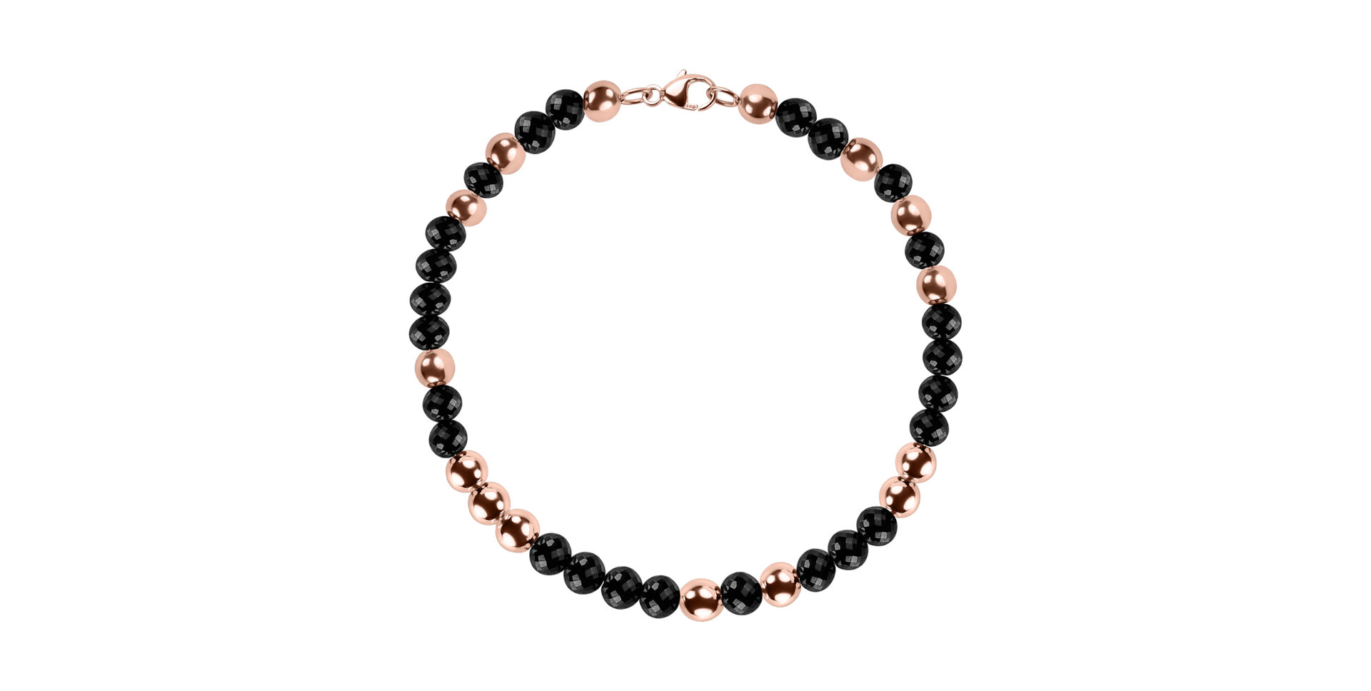 Náramok s čiernymi diamantmi Marbles Mood