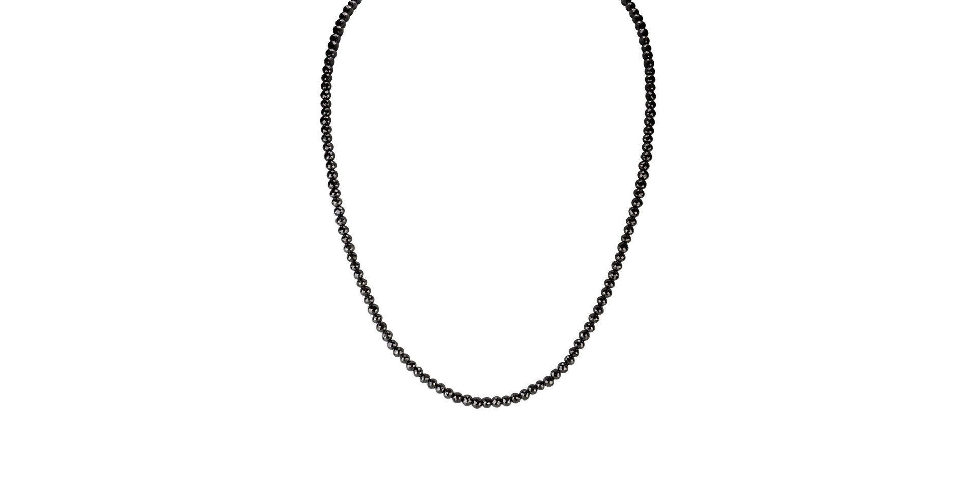 Náhrdelník s čiernymi diamantmi Bubbling Soap